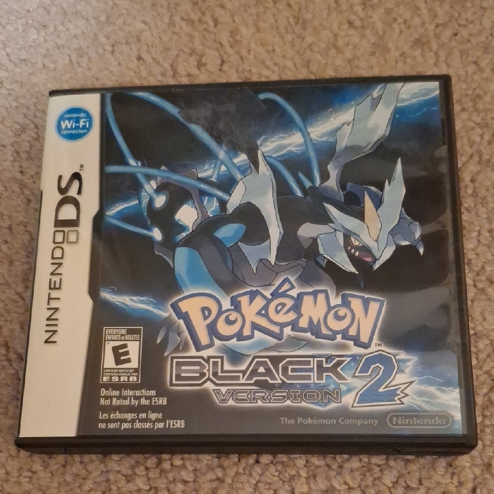 Nintendo Black Video Game Pokémon Black Version 2 *CASE ONLY